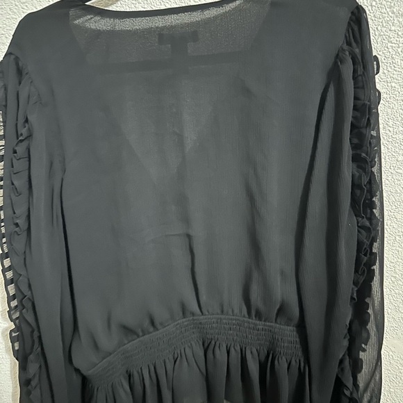 Express Women's Black Sheer Top - Picture 2 of 2